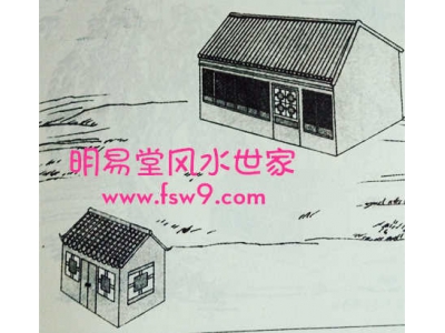 10农村房屋门前有小破屋