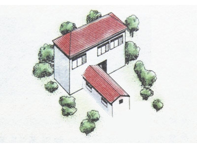 阳宅风水图解69——丁字房